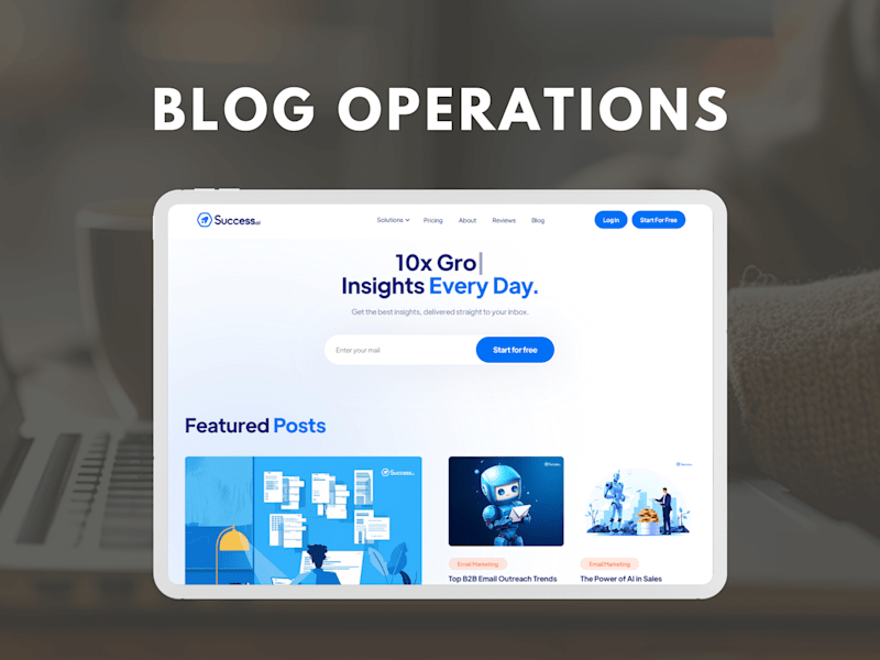 Cover image for Blog Operations Management for a Tech Startup