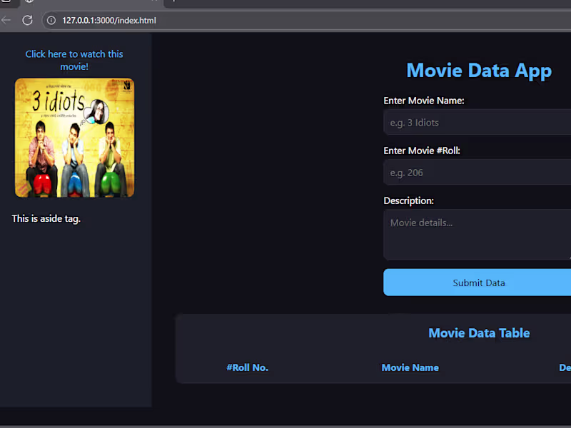 Cover image for Movie Data App