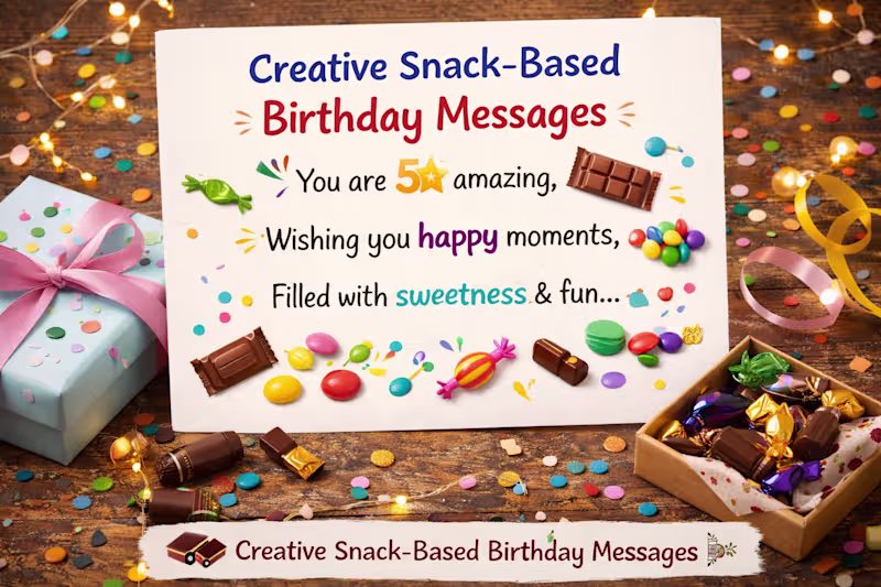 Cover image for A creative birthday message using chocolates