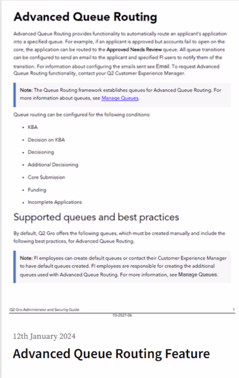 Cover image for Advanced Queue Routing Feature Guide for Financial Services