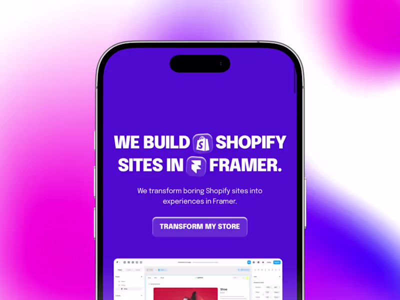 Cover image for Framer Landing Page (Design + Development)
