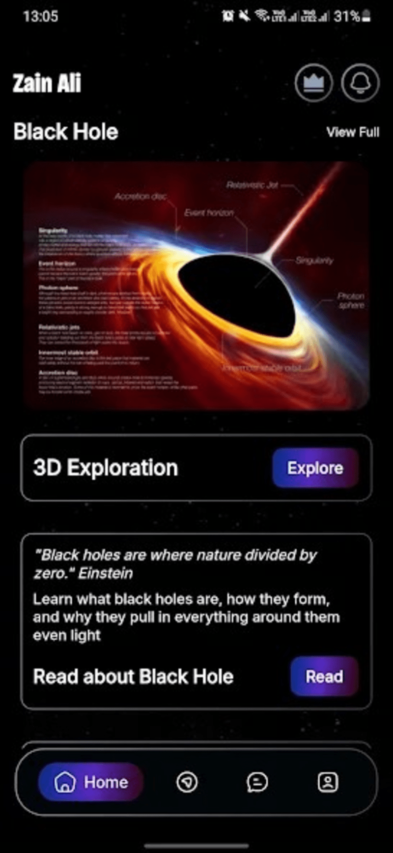 Cover image for Blackhole Social Tracking App Development