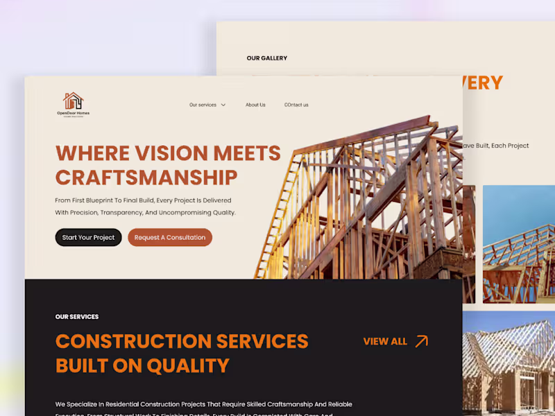 Cover image for Readymag Landing Page Design for Open Door Home 