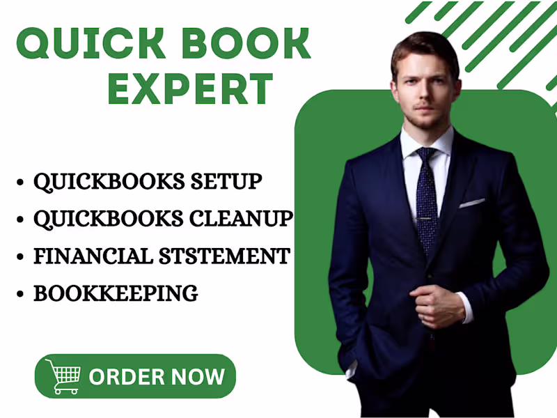 Cover image for QuickBooks Setup, Cleanup & Monthly Bookkeeping Support.