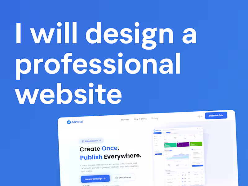 Cover image for Professional Website Design for SaaS & Digital Products