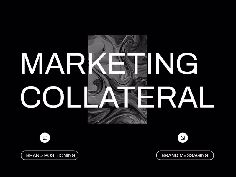 Cover image for Marketing Collateral