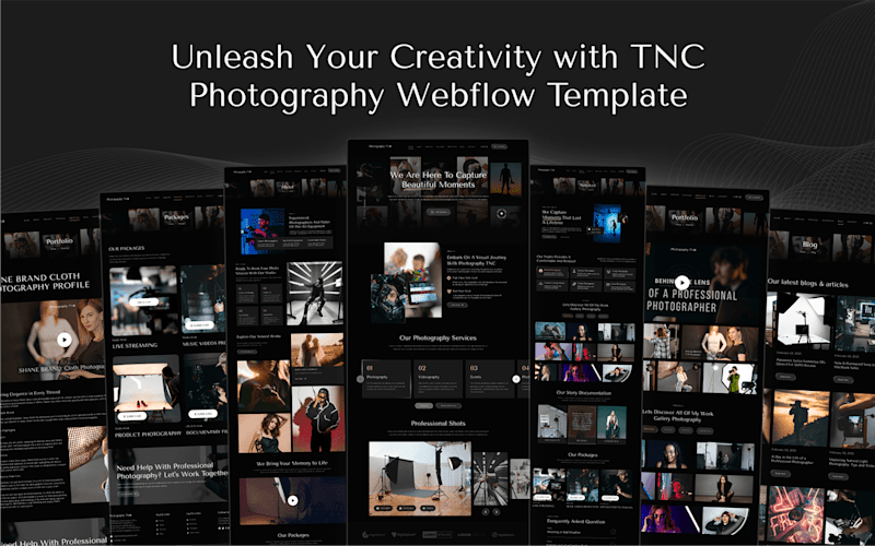 Cover image for Photography Landing Page Template: Behance