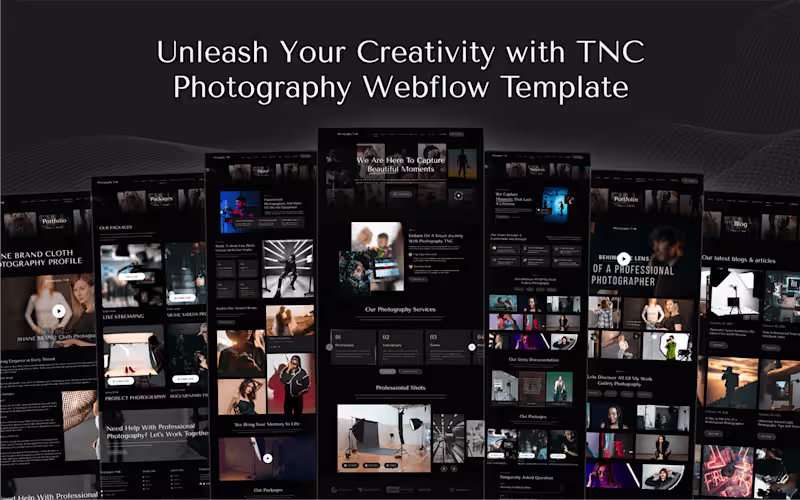 Cover image for Photography Landing Page Template: Behance