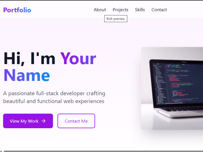 Cover image for Modern Portfolio Template