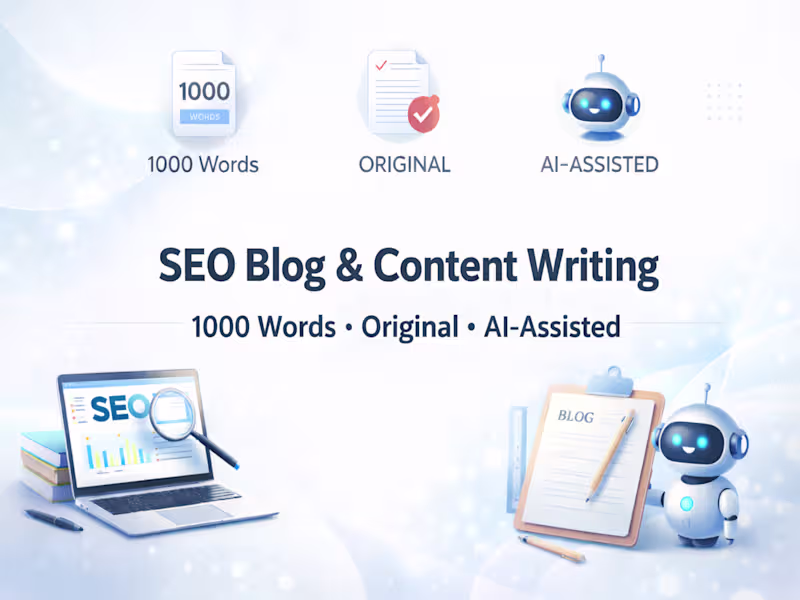 Cover image for SEO Blog & Content Writing (1000 Words)