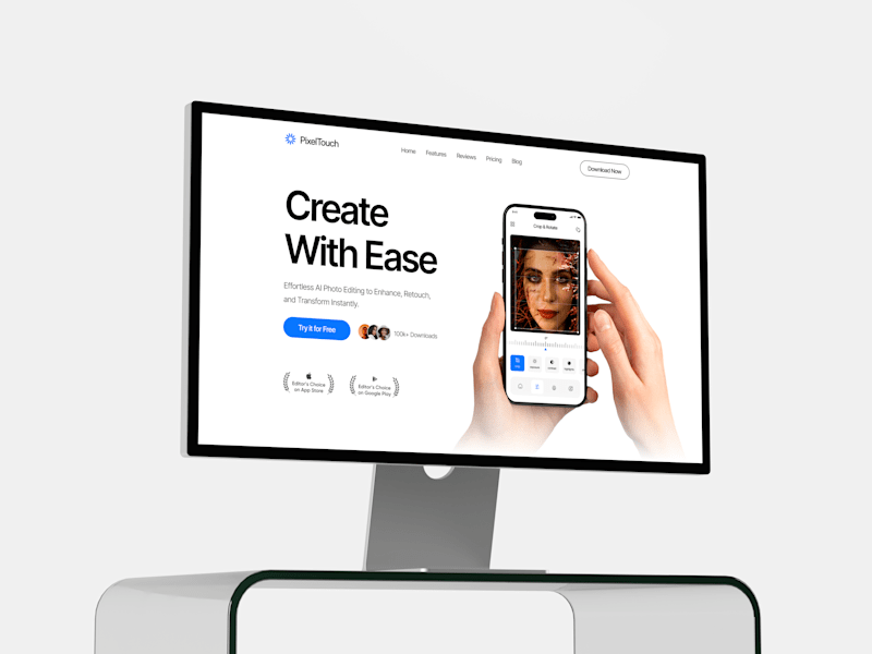 Cover image for Pixeltouch Landing Page Design and Development