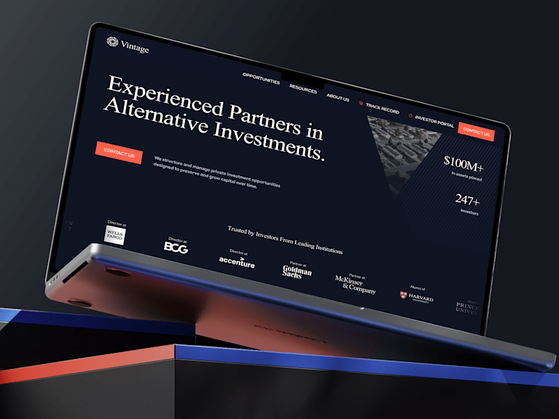 Cover image for Website Development for Vintage Funds
