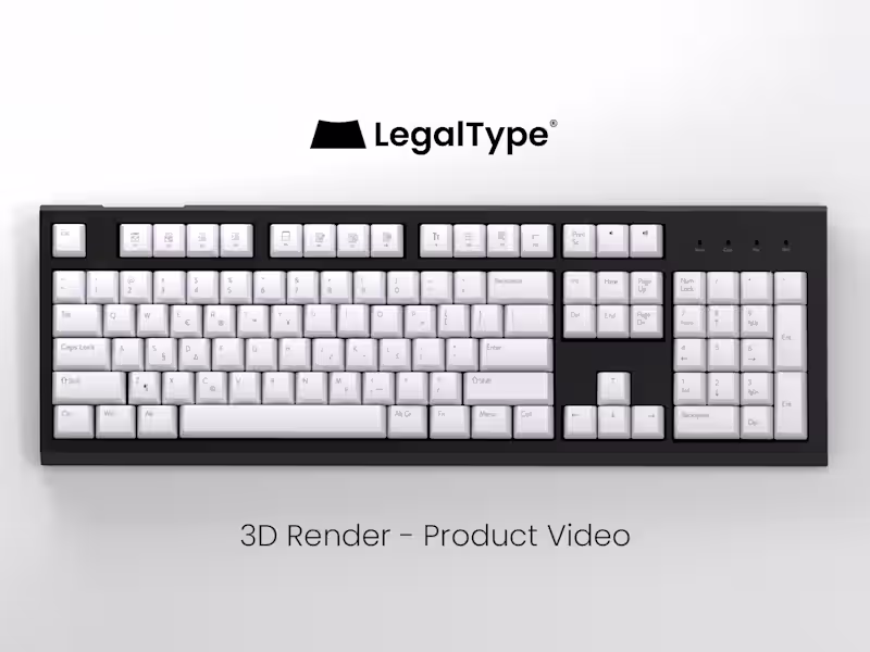Cover image for 3D Render and Product Video for Keyboard Launch