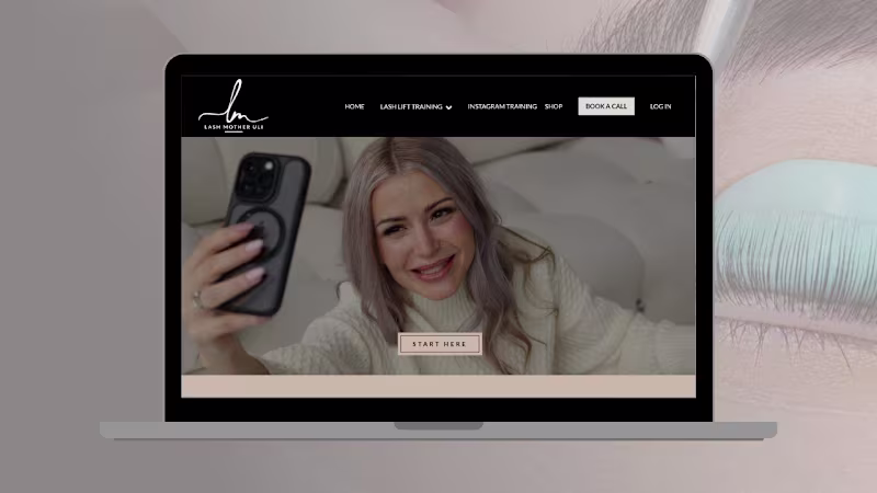 Cover image for Kajabi Website Redesign for Lash Lift Guru
