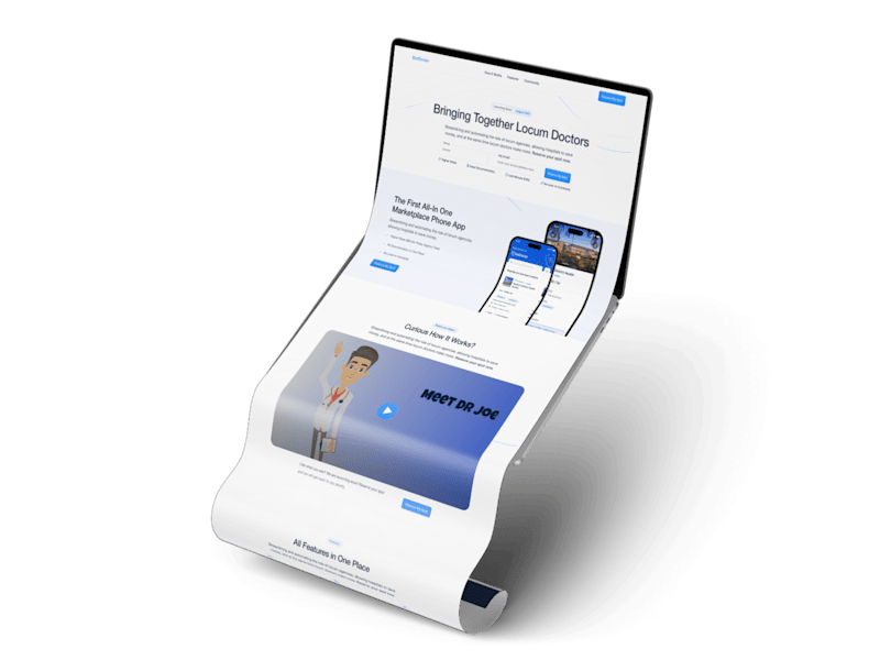 Cover image for Landing Page Redesign - HealthTech Startup
