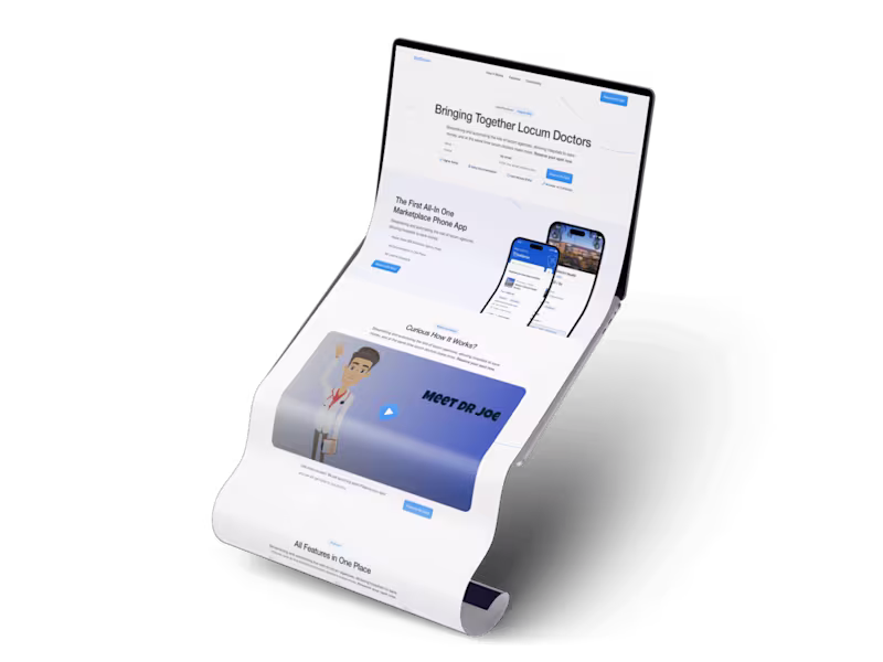 Cover image for Landing Page Redesign - HealthTech Startup