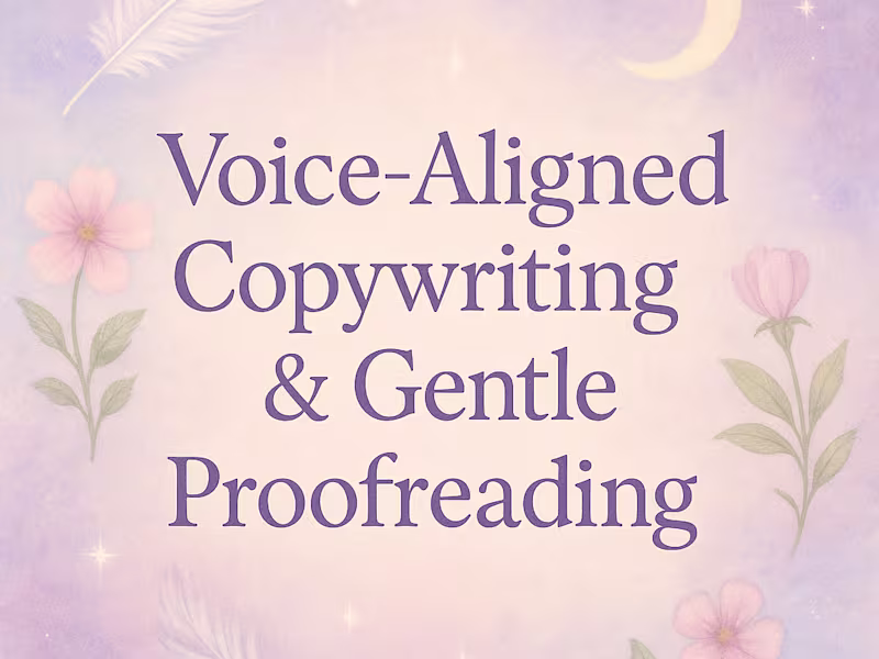 Cover image for Copywriting & Proofreading to Polish Your Brand Voice