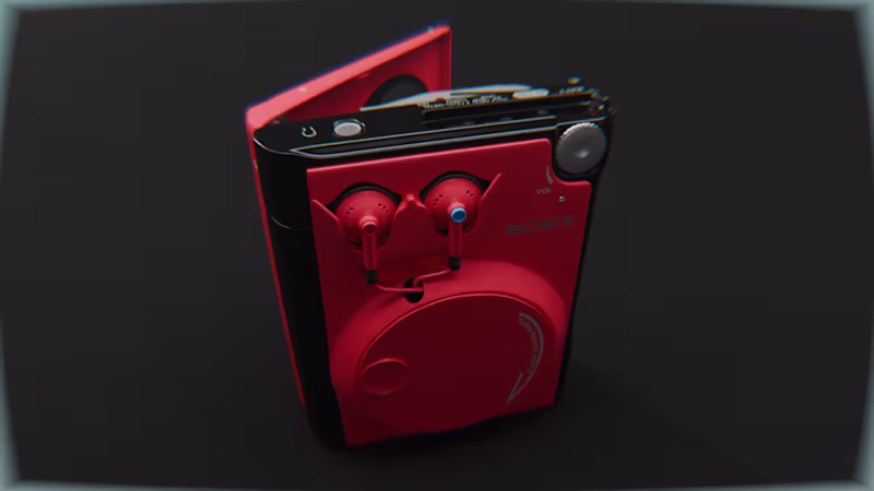Cover image for Sony Walkman 51 — Hard Surface Modeling & Product Render