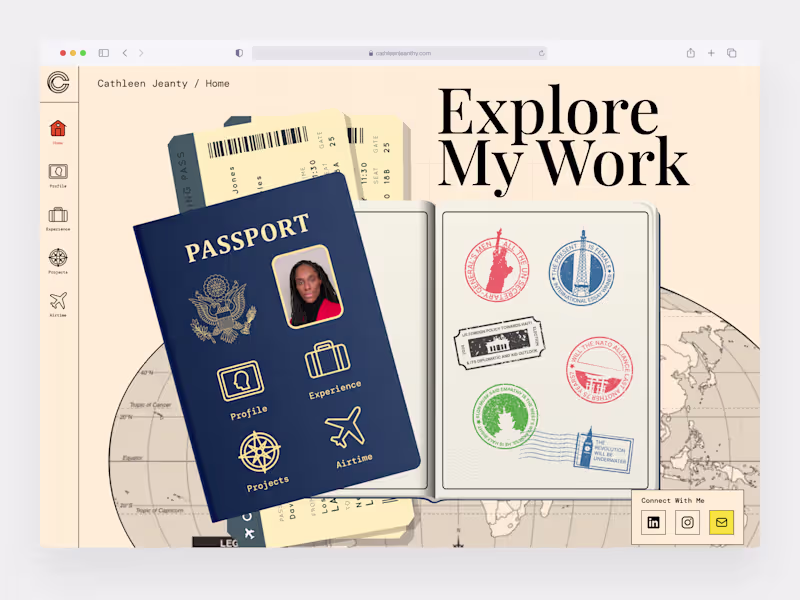 Cover image for Cathleen Jeanty's Portfolio Webflow Website