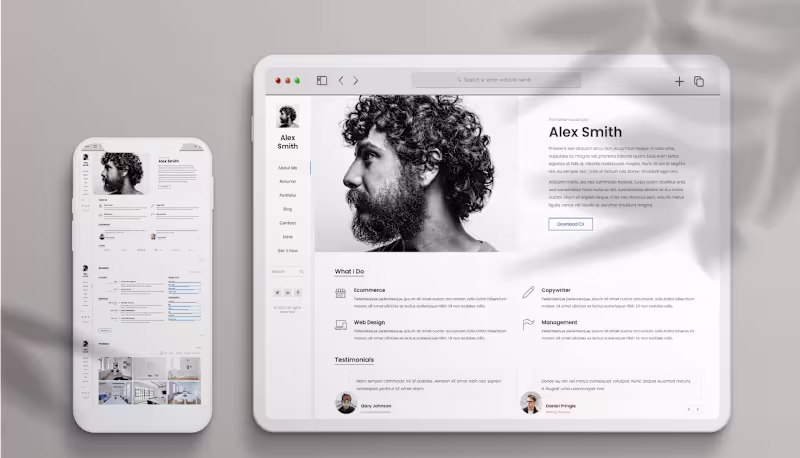 Cover image for Web Designing of a Portfolio / Resume