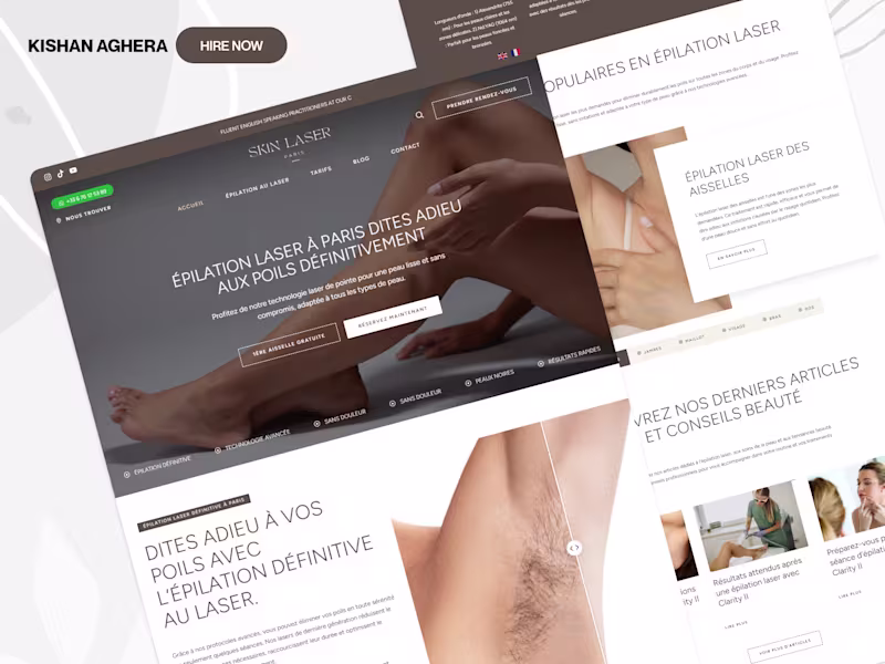 Cover image for WordPress Website Redesign for SkinLaserParis.com