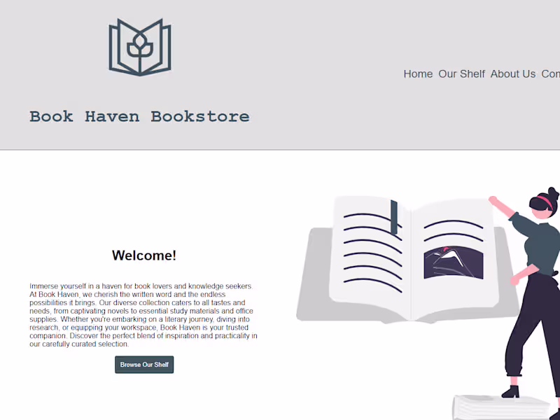 Cover image for book haven bookstore