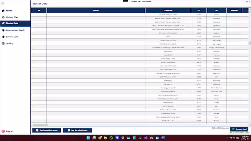Cover image for Desktop Application for excel read