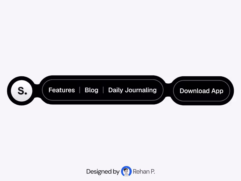 Cover image for Just designed this navbar.
Simple. Scalable.