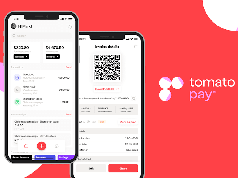 Cover image for Tomato Pay - FinTech App