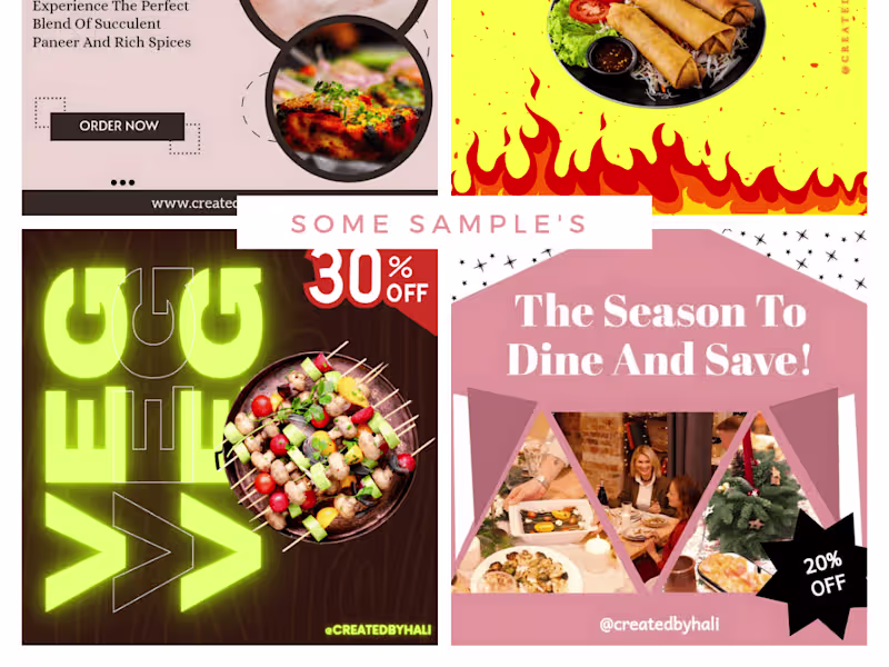 Cover image for Social media manager for Restaurant Business 
