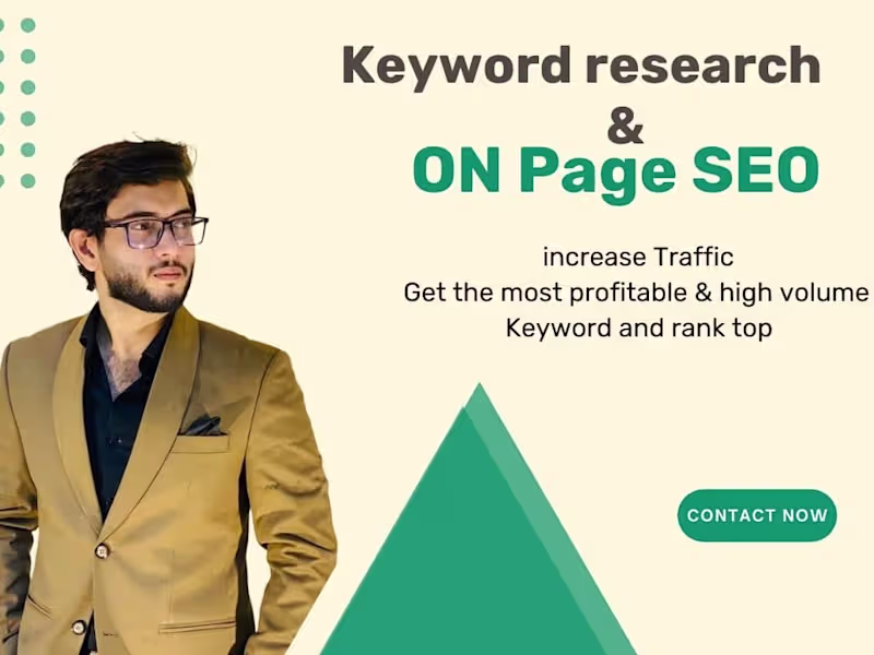 Cover image for I will do profitable keyword research & on page optimization 