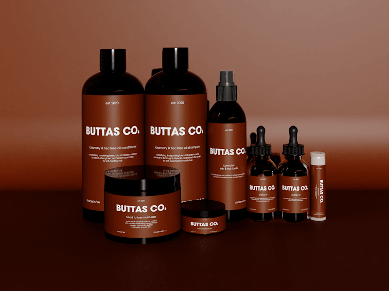 Cover image for Buttas Co. | 3D Modeling + Brand Identity