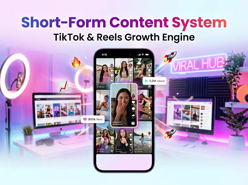Cover image for Short-Form Content System (TikTok / Reels Growth)