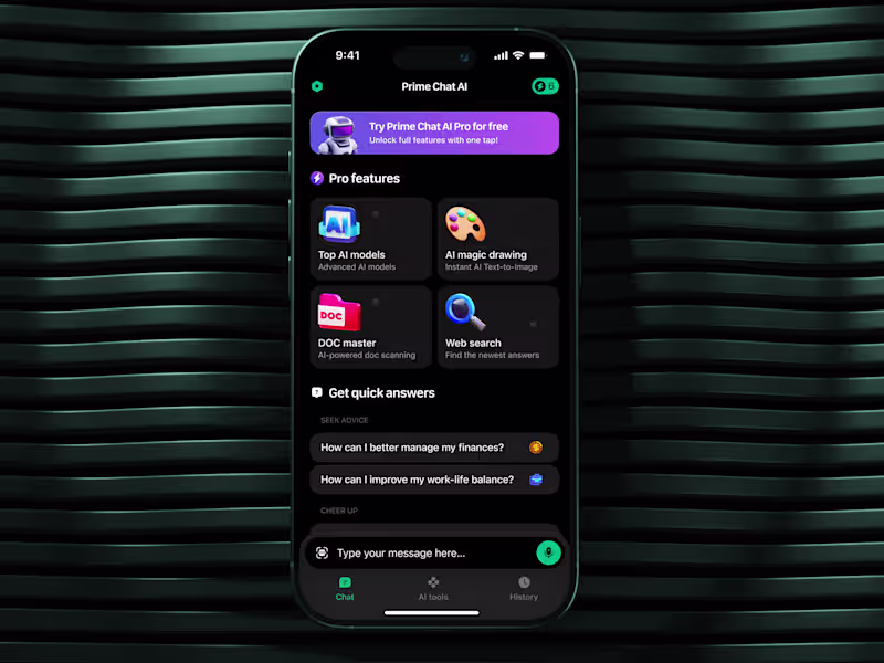 Cover image for AI Assistant App Design