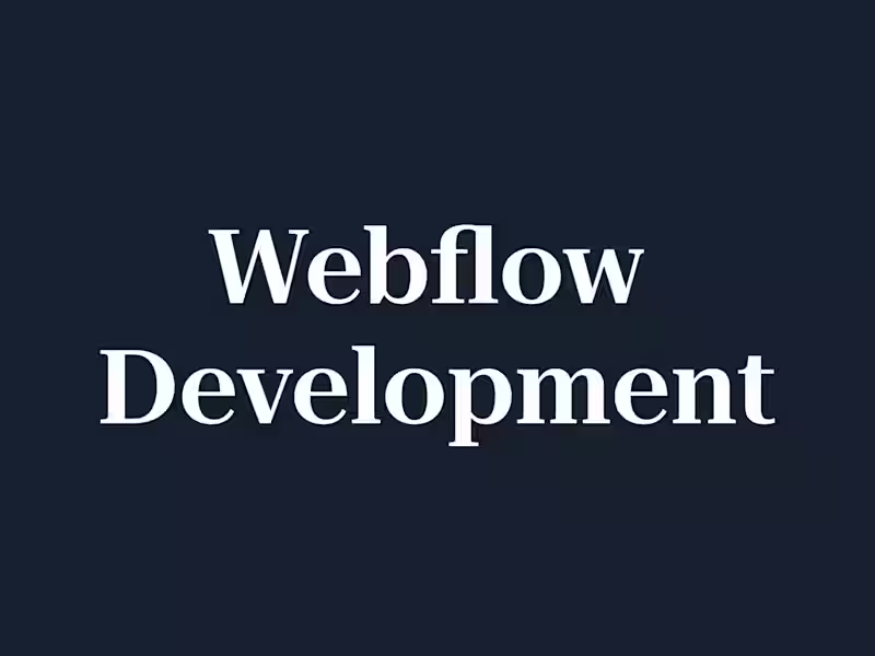 Cover image for Professional Webflow Development for High-Impact Websites
