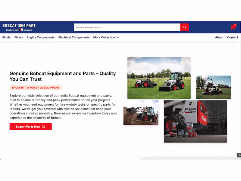 Cover image for Bobcat OEM Part - Headless Ecommerce Store