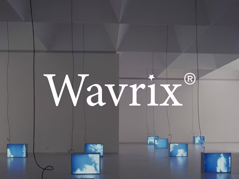 Cover image for Wavrix Medical Lab Branding The Wavrix logo represents clari...