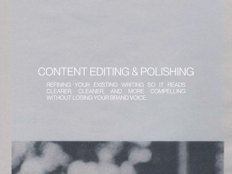 Cover image for Content Editing & Polishing 