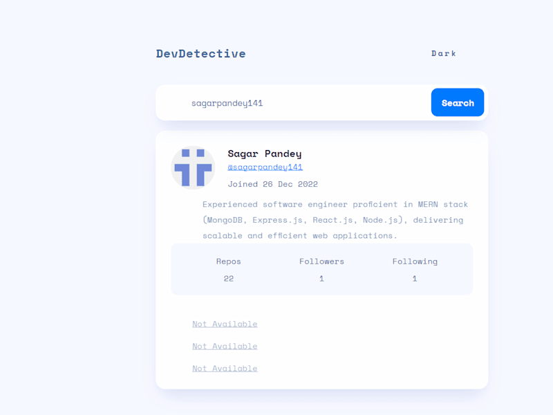 Cover image for Web Detective ~ Github Api Integrated