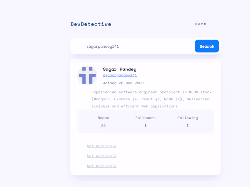 Cover image for Web Detective ~ Github Api Integrated