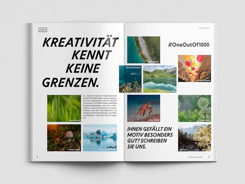 Cover image for Bechtle update magazine