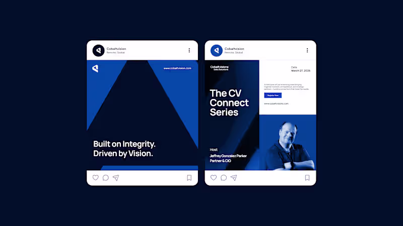 Cover image for Cobalt Vision Holding VC Design Project