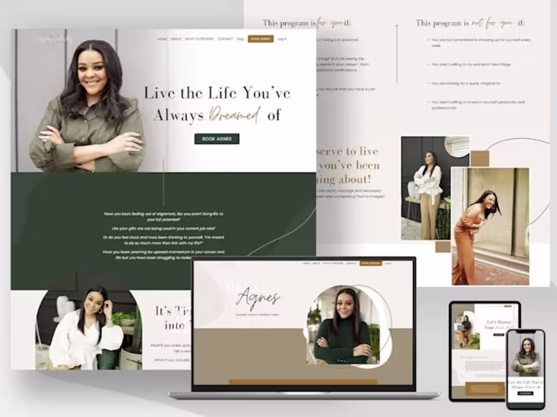 Cover image for I will create stylish kajabi website and landing pages