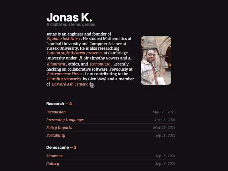 Cover image for Portfolio Jonas 