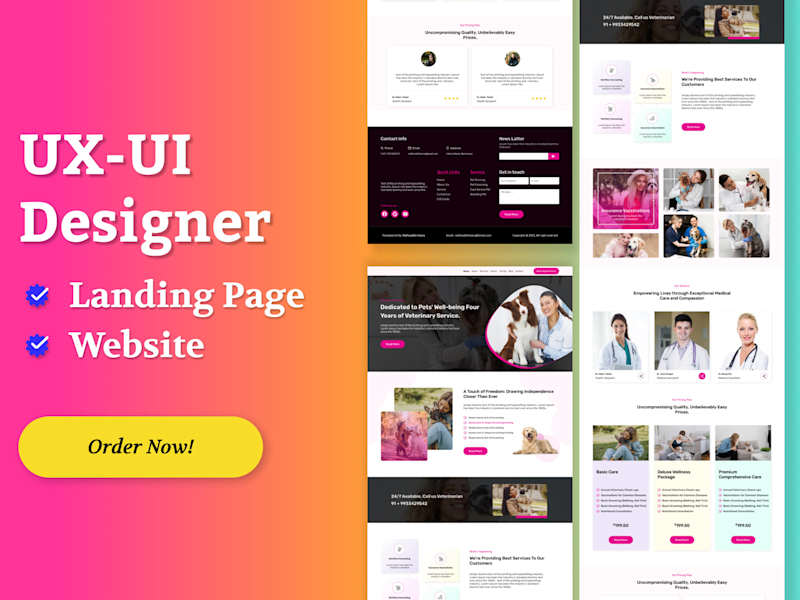 Cover image for New E-commerce & Business Website UX-UI Design