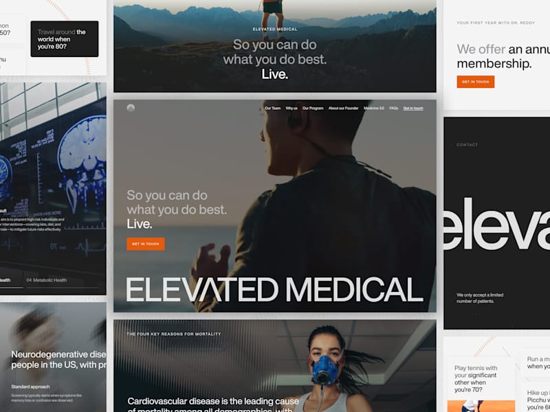 Cover image for Elevated Medical: Web design, animation and development