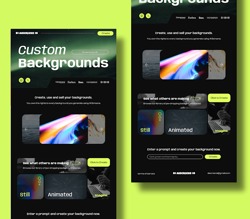 Cover image for 💫 🚀 Custom AI Background Generator Website
