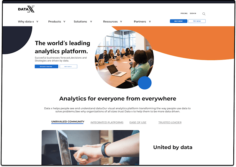 Cover image for Data X website