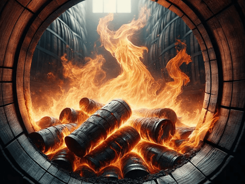Cover image for The Science of Charring Whiskey Barrels - A TikTok Revelation