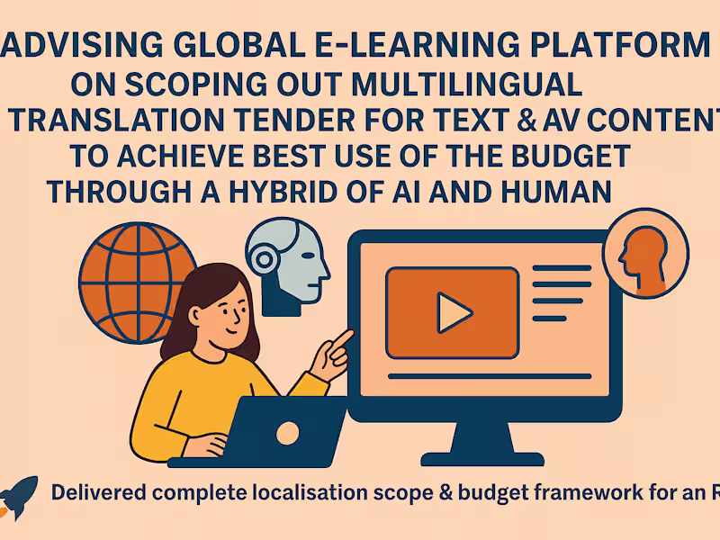 Cover image for Localization RFP & Scope Design Consultancy For Enterprise & SME